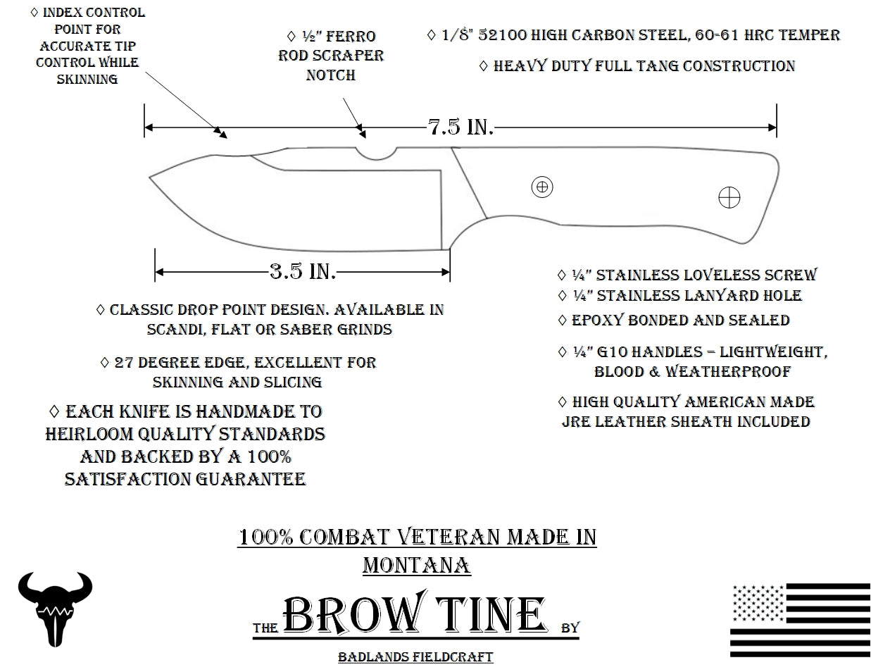Brow Tine Knife