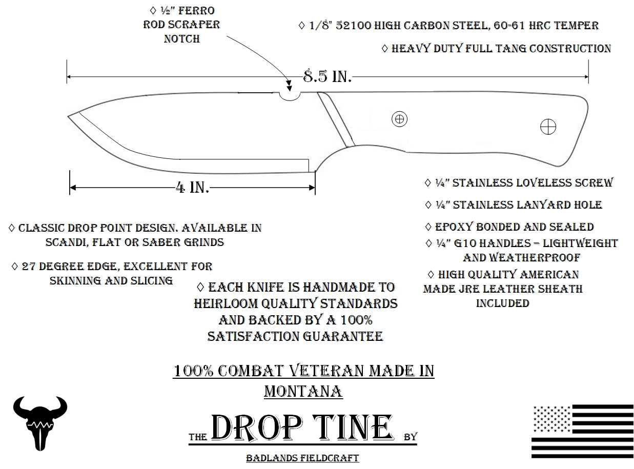 Drop Tine Knife