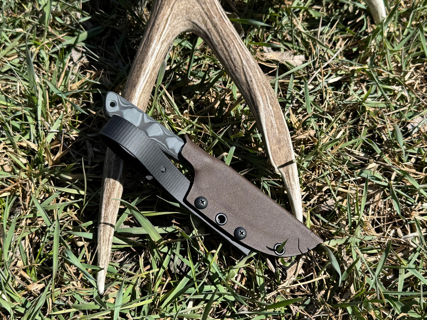 Badlands Fieldcraft “Harvester” Knife - Lightweight Handmade EDC and Backcountry Blade - 3/32” Pop’s Pro Cut