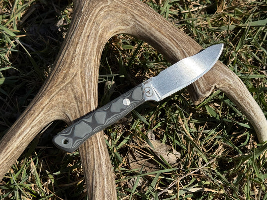 Badlands Fieldcraft “Harvester” Knife - Lightweight Handmade EDC and Backcountry Blade - 3/32” Pop’s Pro Cut