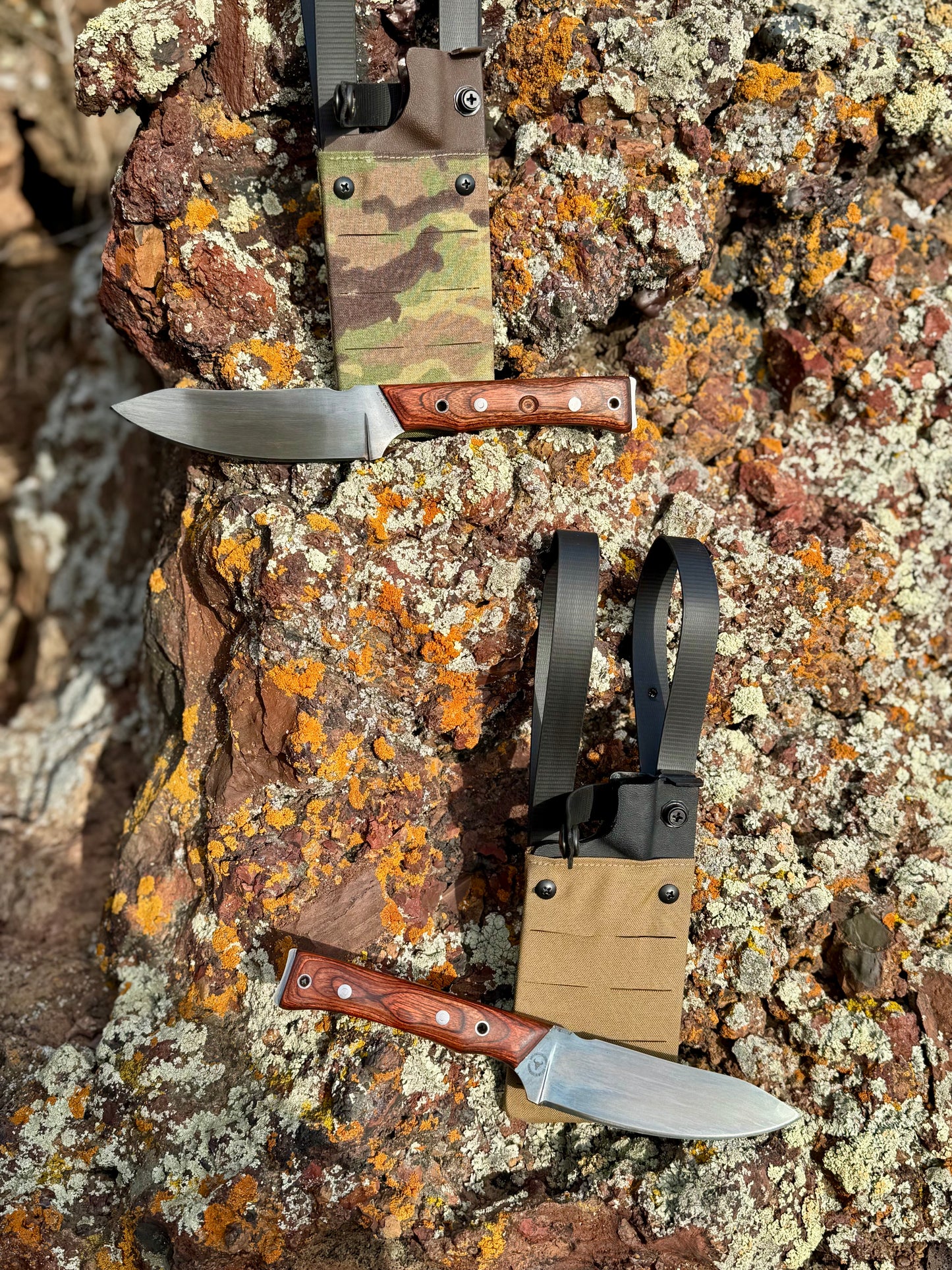 Badlands Fieldcraft “Bush Hunter” Field Knife - Handmade Montana Survival Tool- 1/8” Pop’s Pro Cut